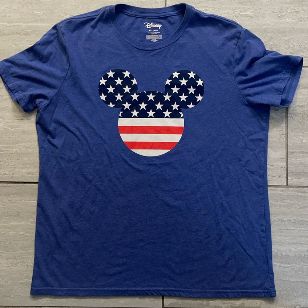 Blue USA Mickey Mouse Disney T-shirt